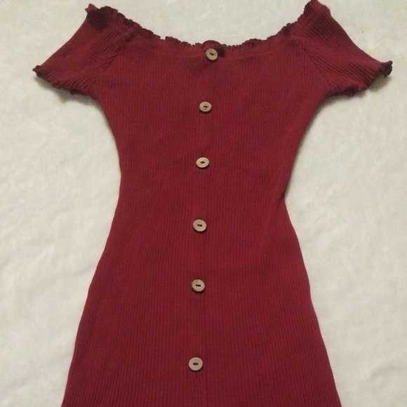 Magenta / burgundy dress - Picture 1 of 2